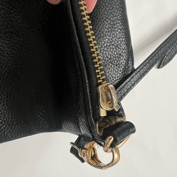 Tory Burch leather fold over crossbody. - Picture 10 of 12